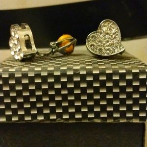Heart clip on earrings